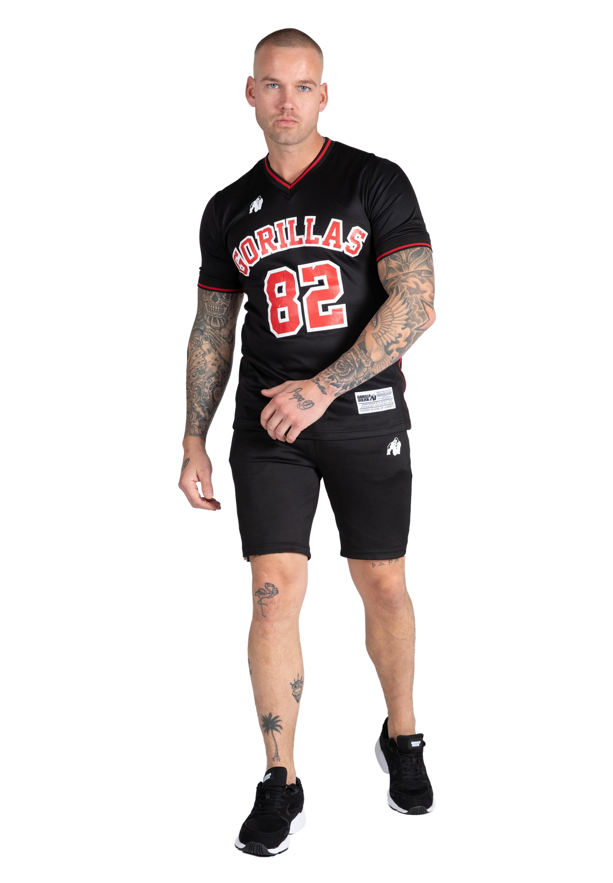 San Mateo T-shirt - Black/Red