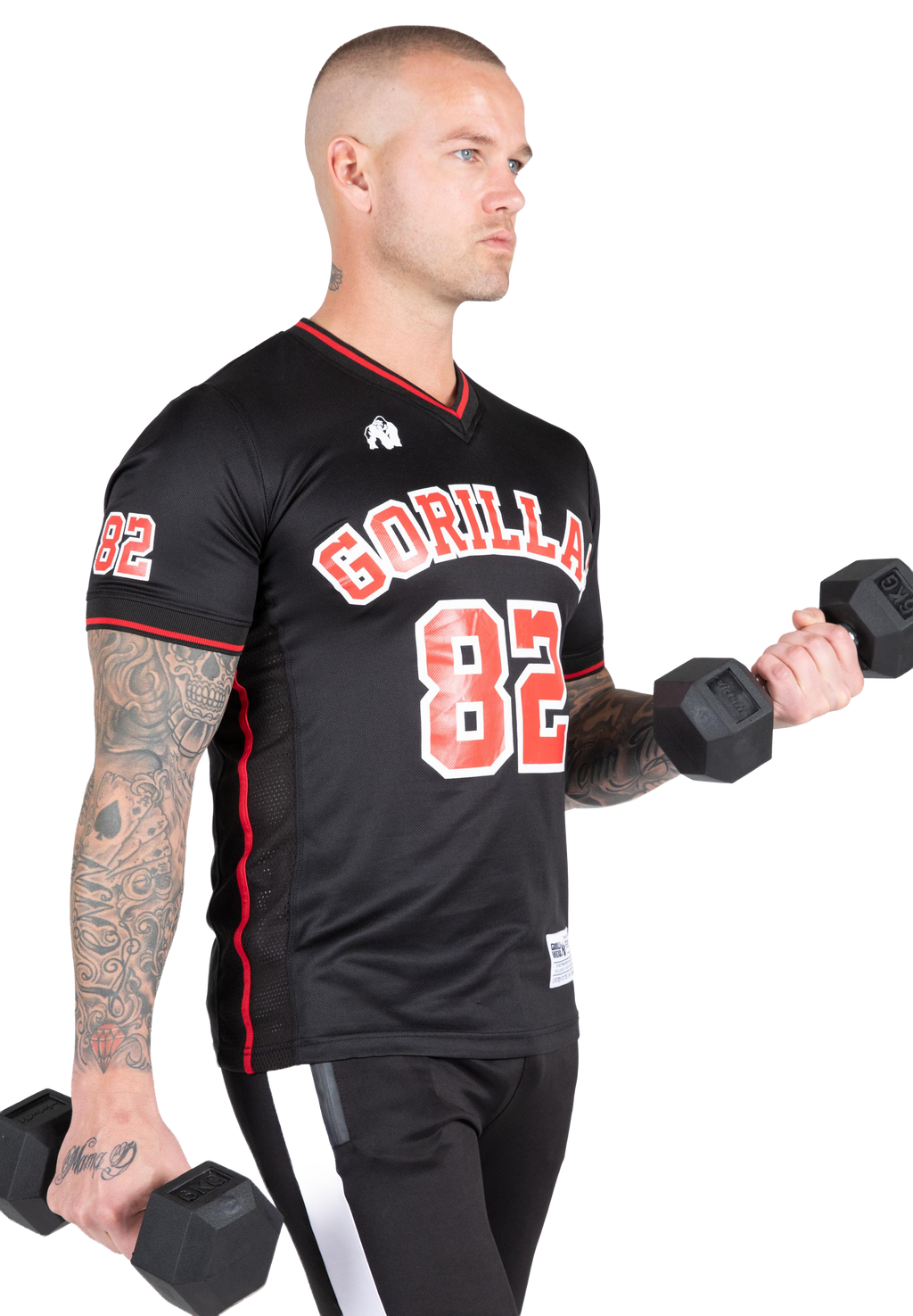 San Mateo T-shirt - Black/Red