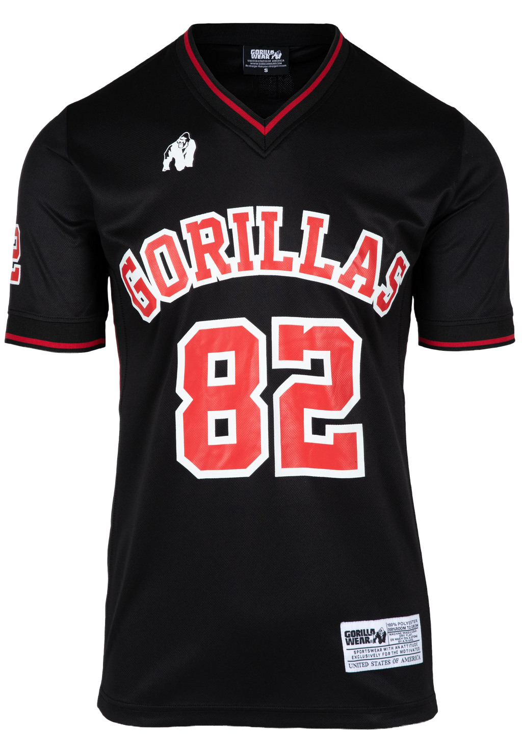 San Mateo T-shirt - Black/Red