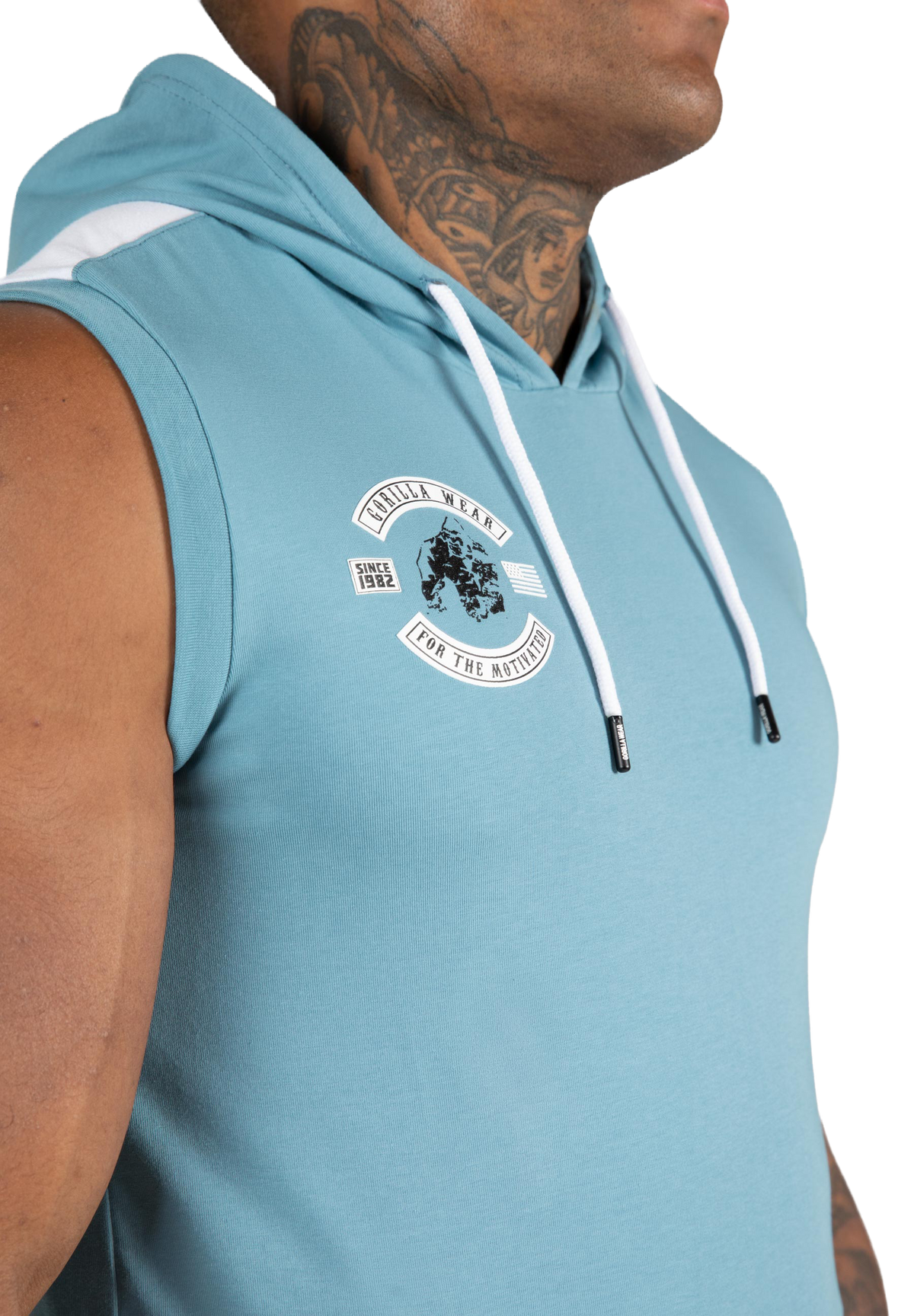 Oswego S/L Hooded T-shirt - Blue