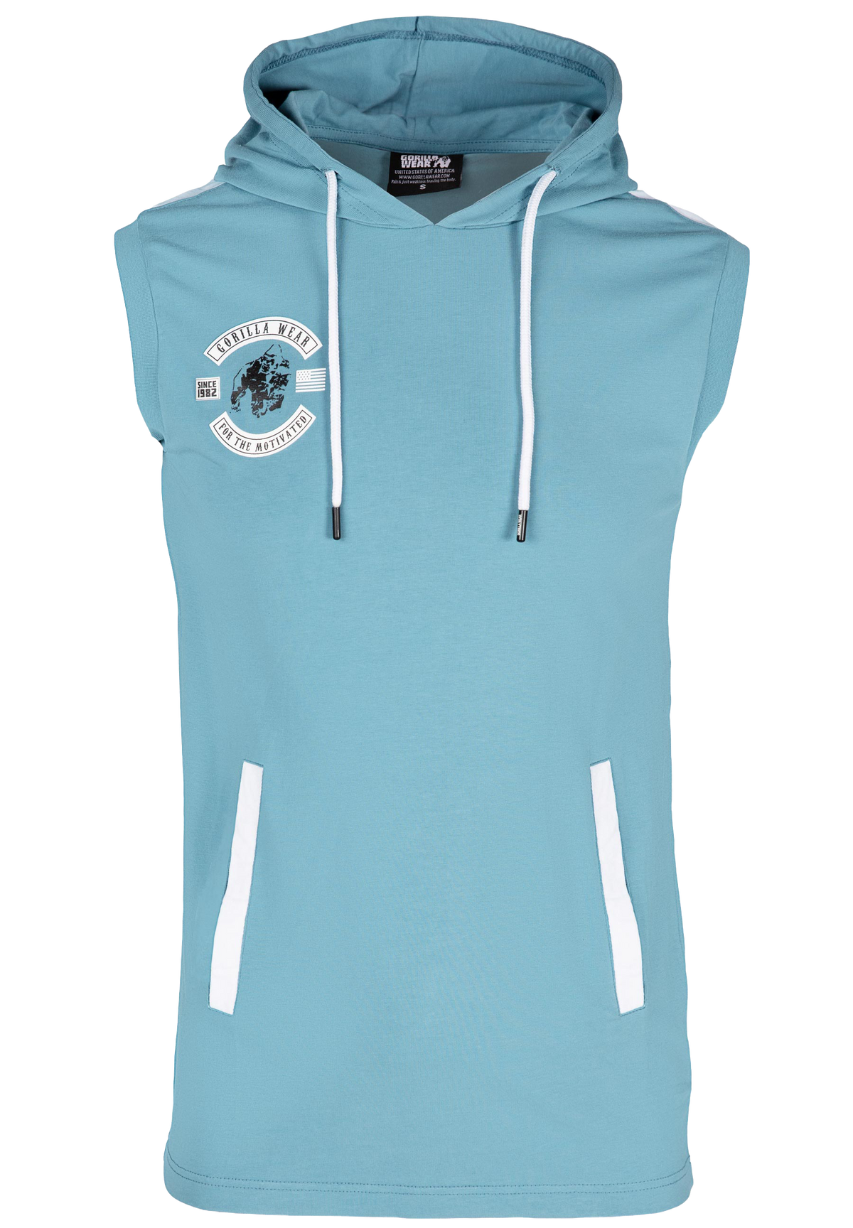 Oswego S/L Hooded T-shirt - Blue