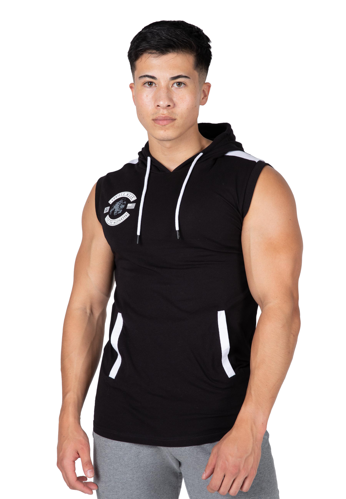 Oswego S/L Hooded T-shirt - Black