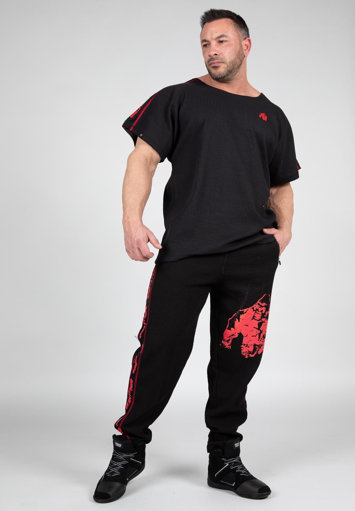 Buffalo Old School Top -Black/Red