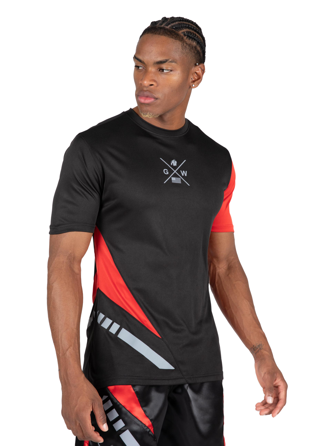Hornell T-Shirt - Black/Red - Unisex