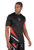 Hornell T-Shirt - Black/Red - Unisex