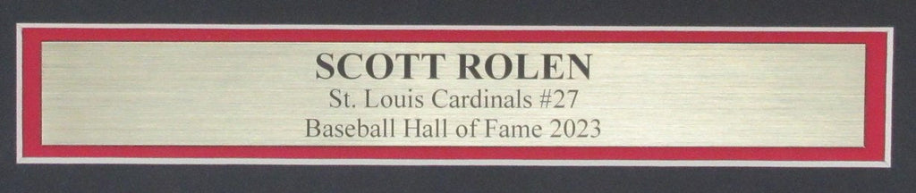 Scott Rolen HOF Autographed 16x20 Photo Cardinals Framed Beckett 183630