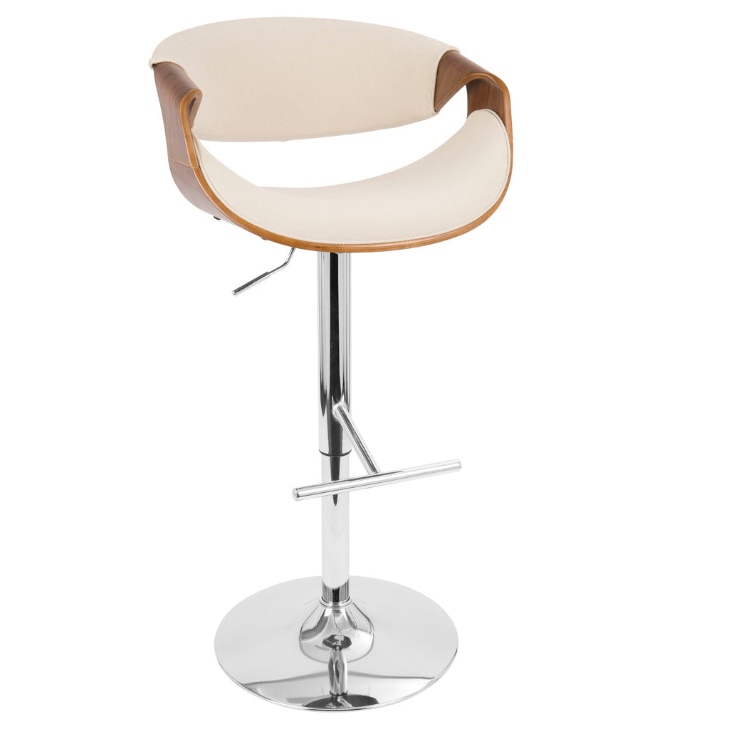 Curvo - Mid Century Modern Adjustable Barstool With Swivel (#2)