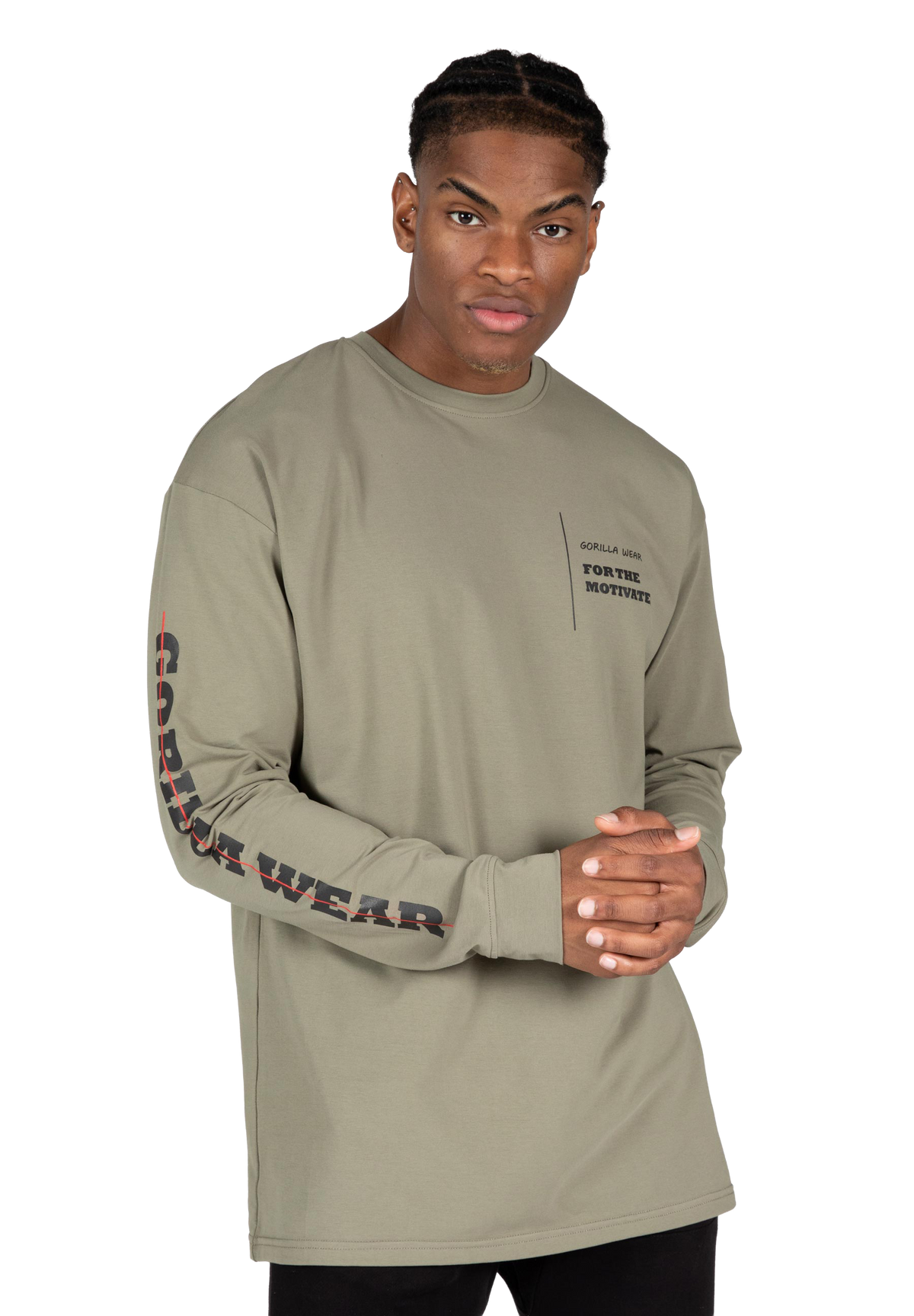 Boise Oversized Long Sleeve - Army Green