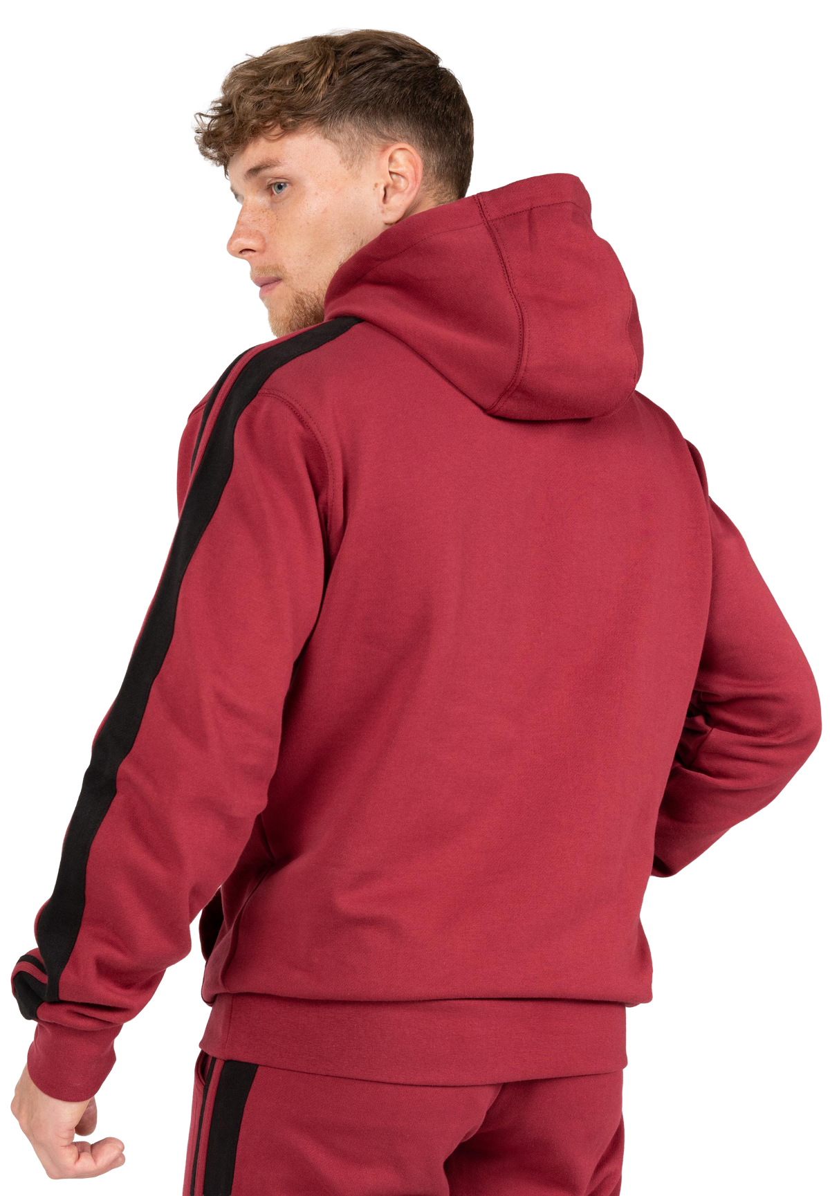 Banks Oversized Hoodie - Burgundy Red/Black