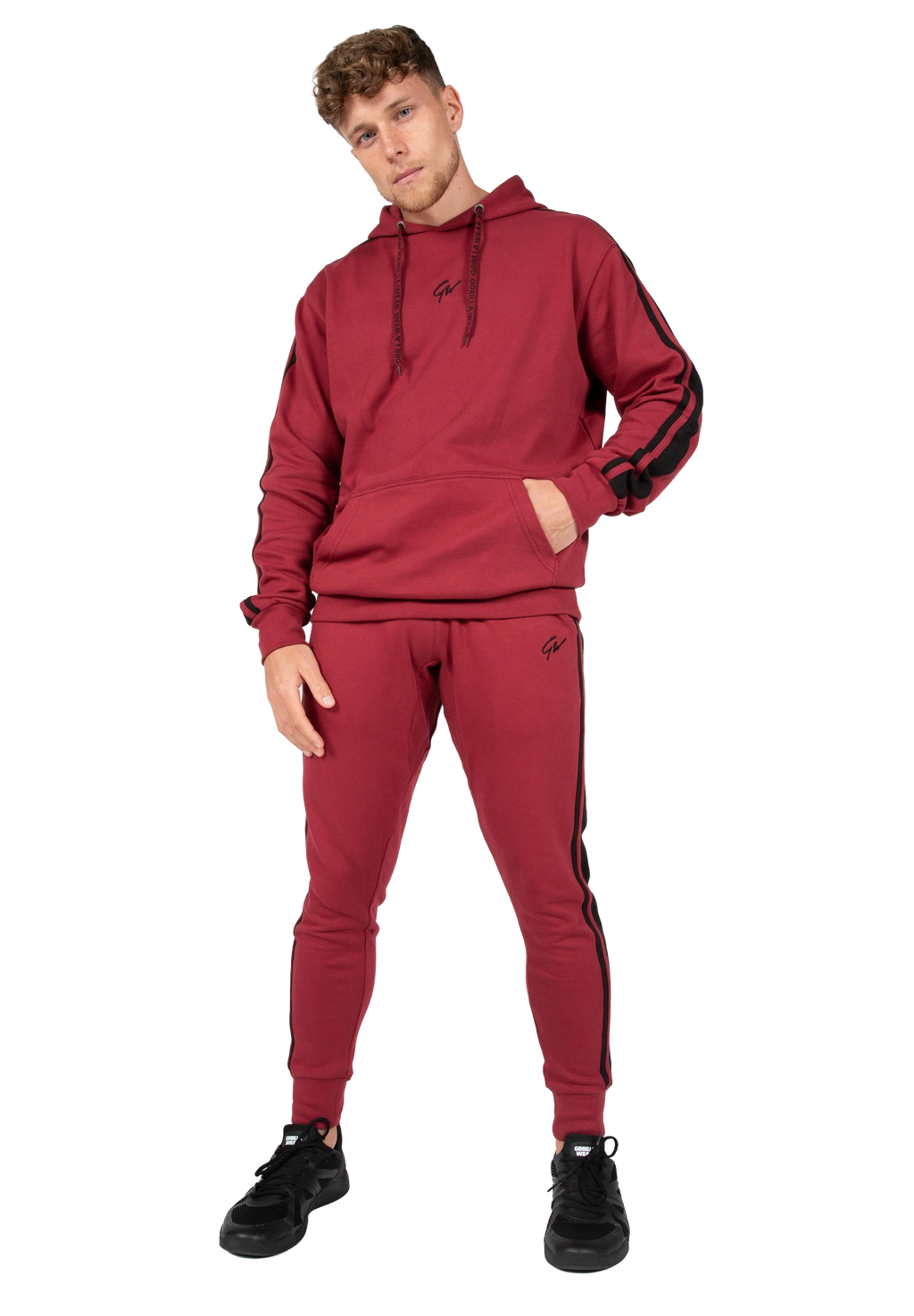 Banks Oversized Hoodie - Burgundy Red/Black