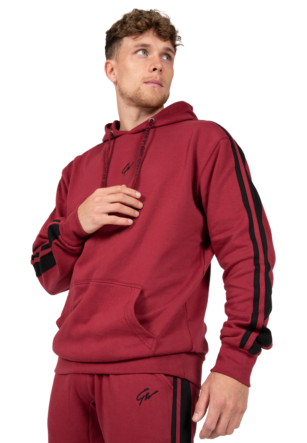 Banks Oversized Hoodie - Burgundy Red/Black
