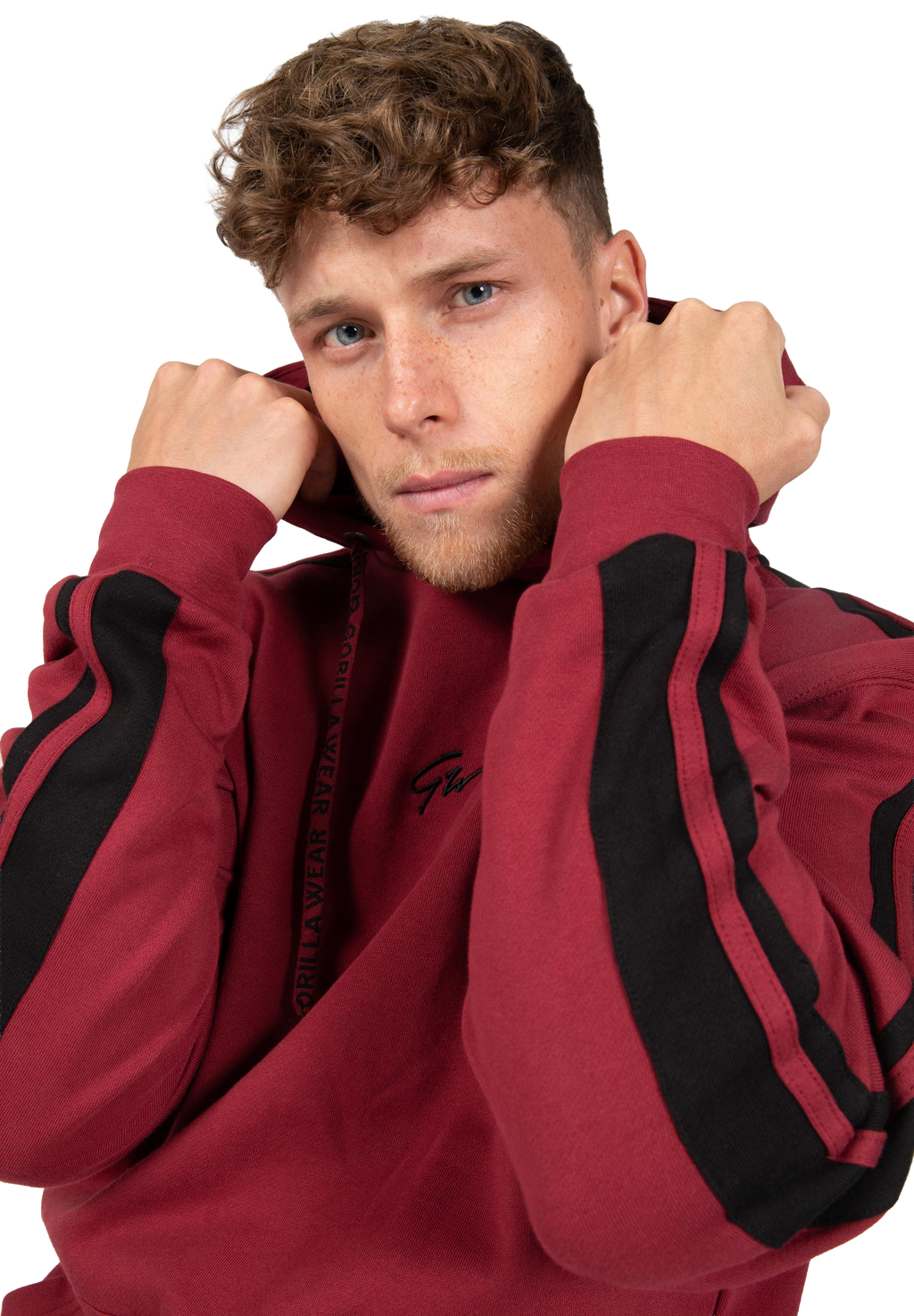 Banks Oversized Hoodie - Burgundy Red/Black