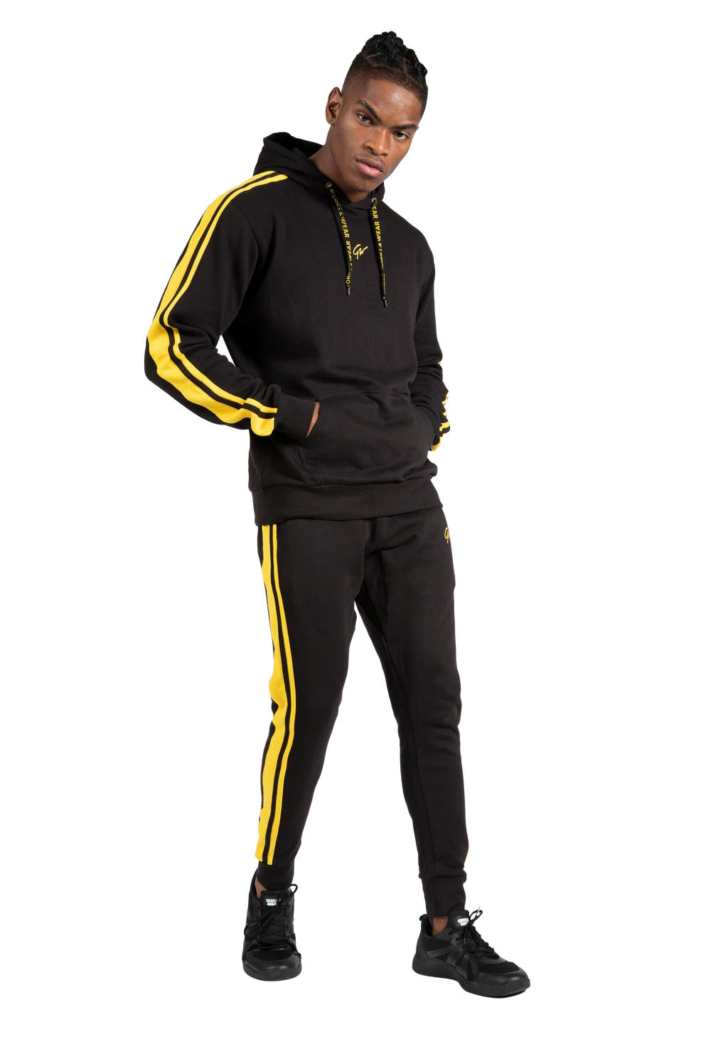 Banks Oversized Hoodie - Black/Yellow
