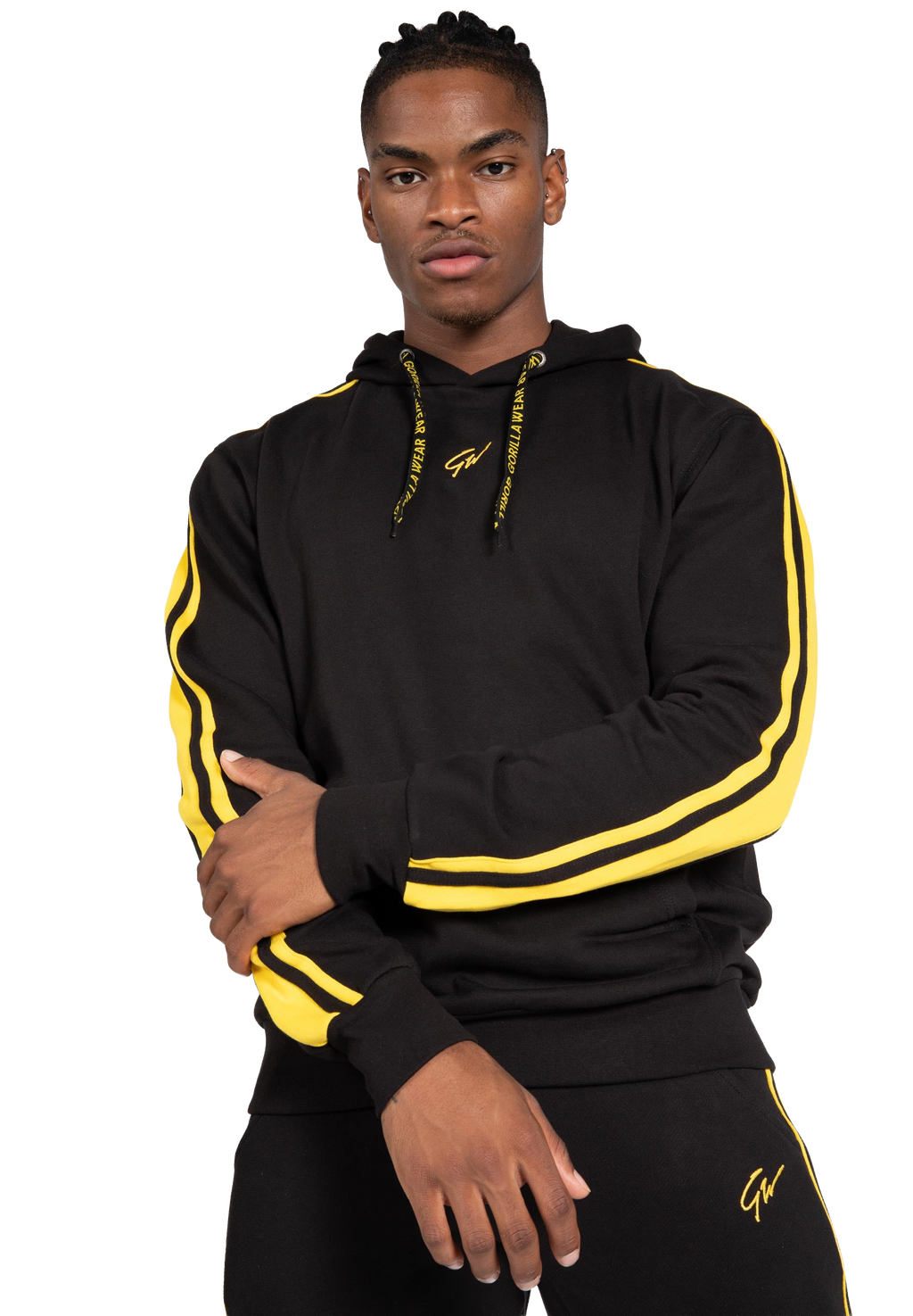 Banks Oversized Hoodie - Black/Yellow