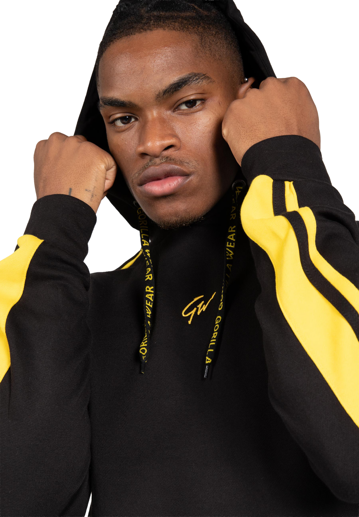 Banks Oversized Hoodie - Black/Yellow