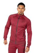 Wenden Track Jacket - Burgundy Red