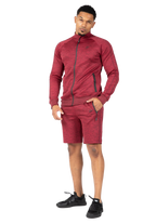 Wenden Track Jacket - Burgundy Red