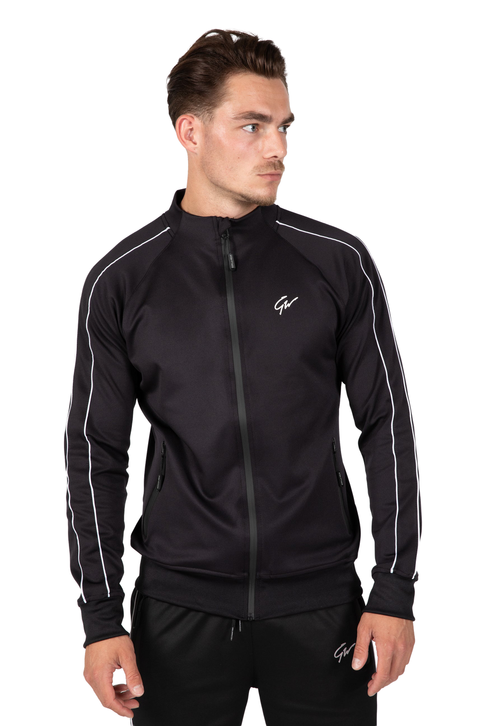 Wenden Track Jacket - Black/White