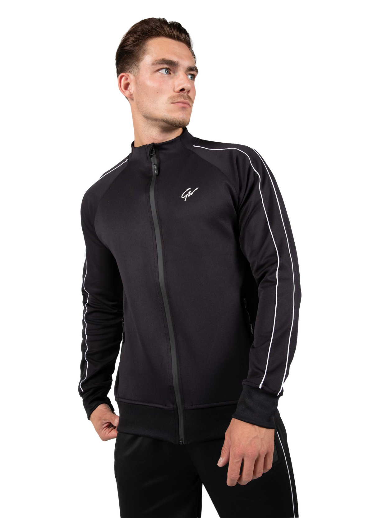Wenden Track Jacket - Black/White