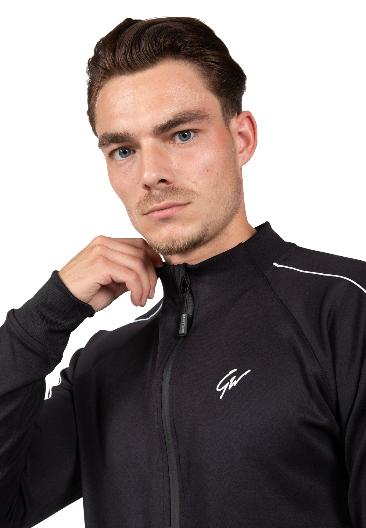Wenden Track Jacket - Black/White