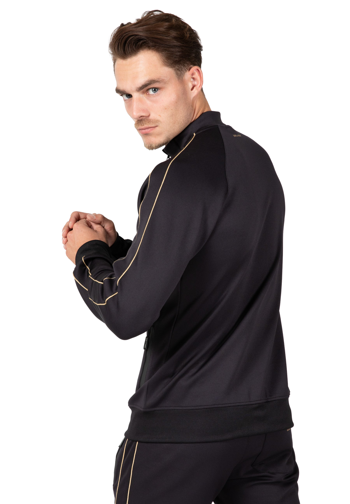 Wenden Track Jacket - Black/Gold