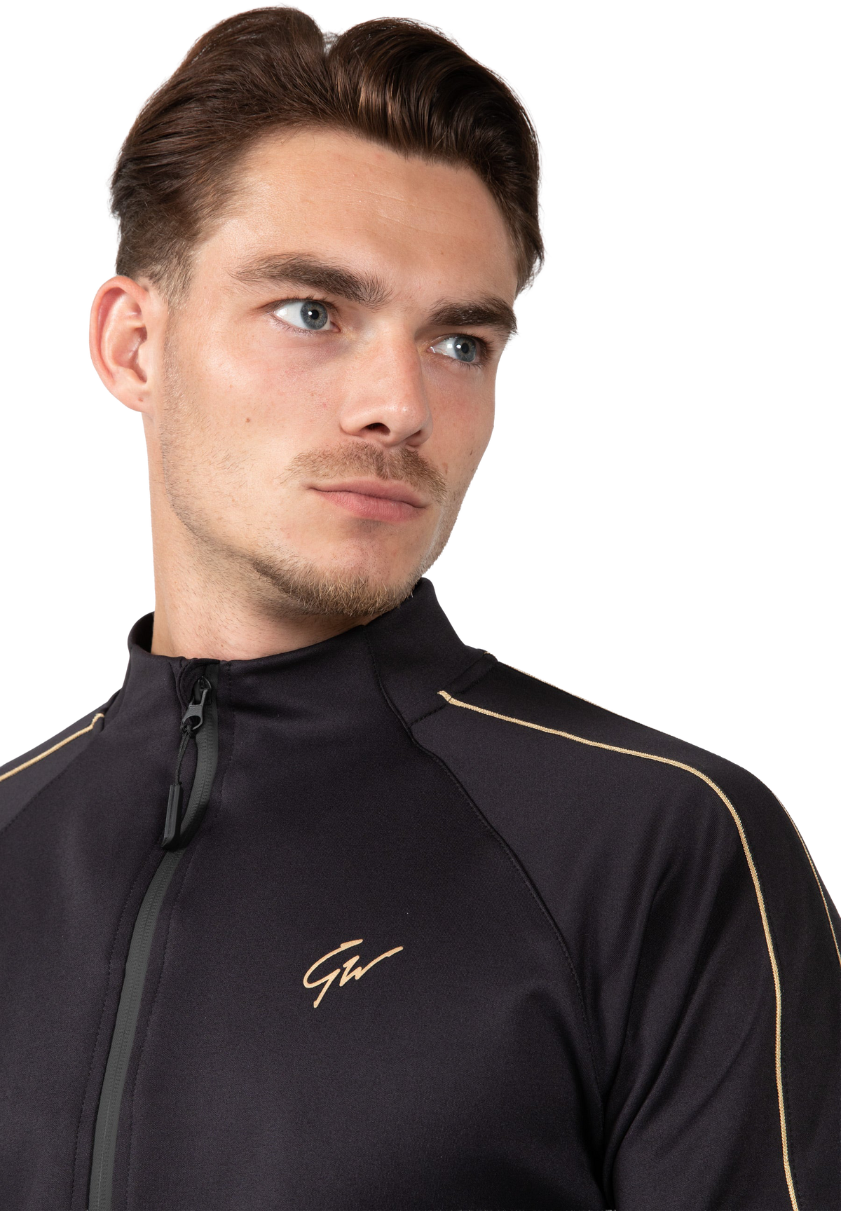 Wenden Track Jacket - Black/Gold