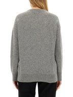 Burberry Women Cashmere Sweater With Kilt Pin