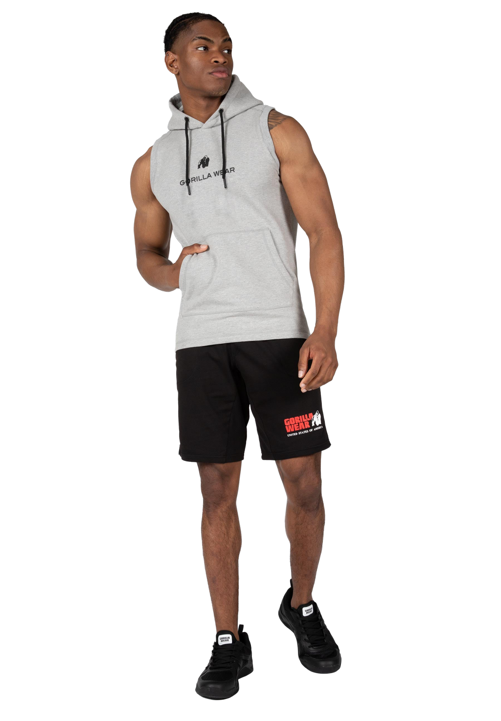 Lincoln Sleeveless Hoodie - Gray