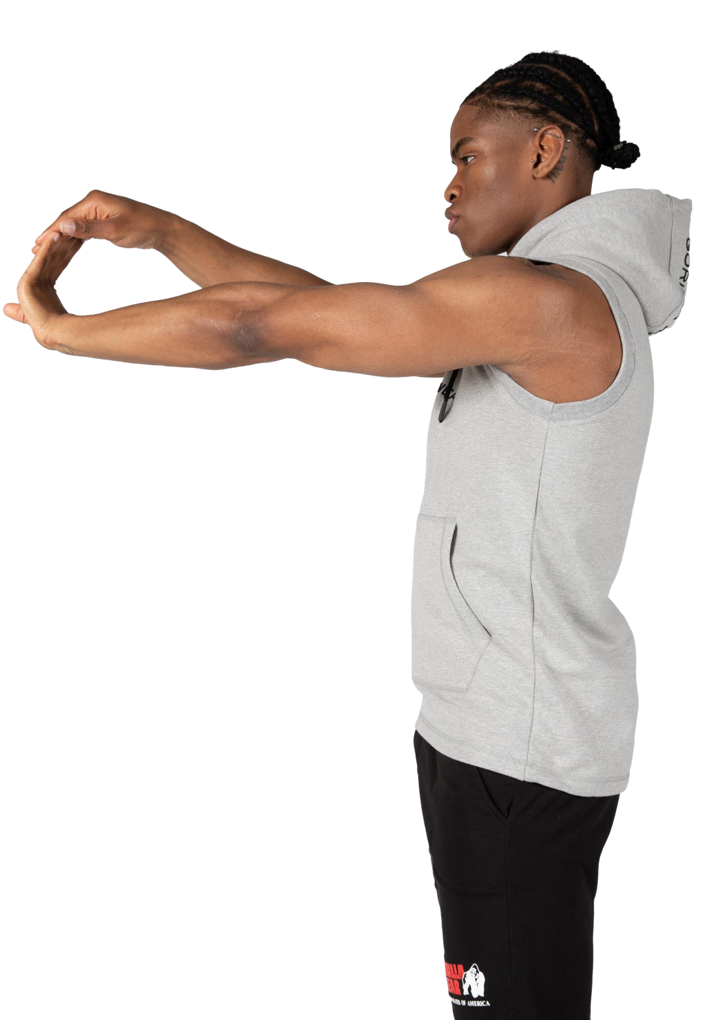 Lincoln Sleeveless Hoodie - Gray