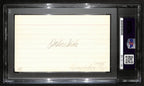 Alex Wojciechowicz HOF Signed/Auto 3x5 Index Card Eagles PSA/DNA 187450
