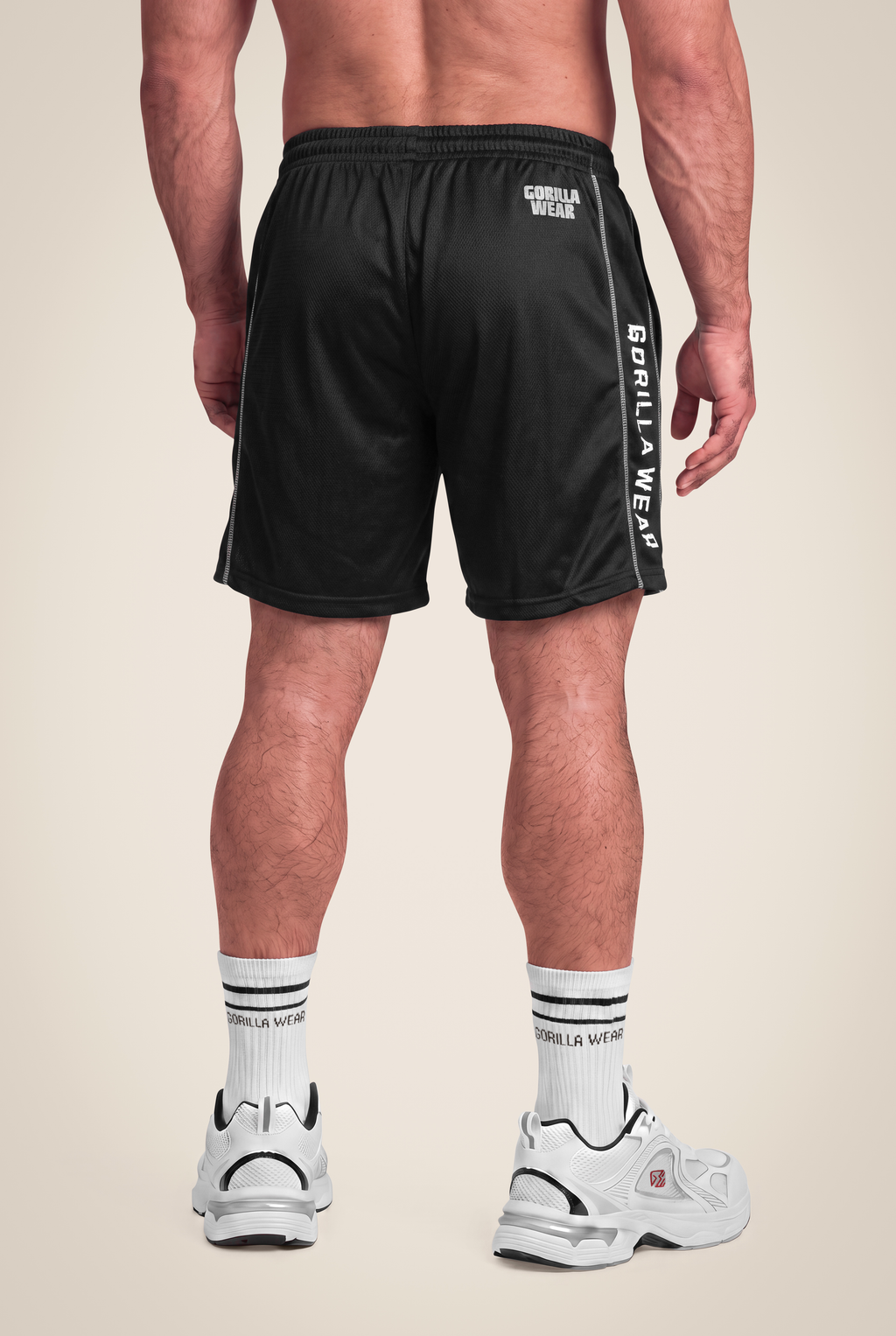 Functional Mesh Shorts - Black/White