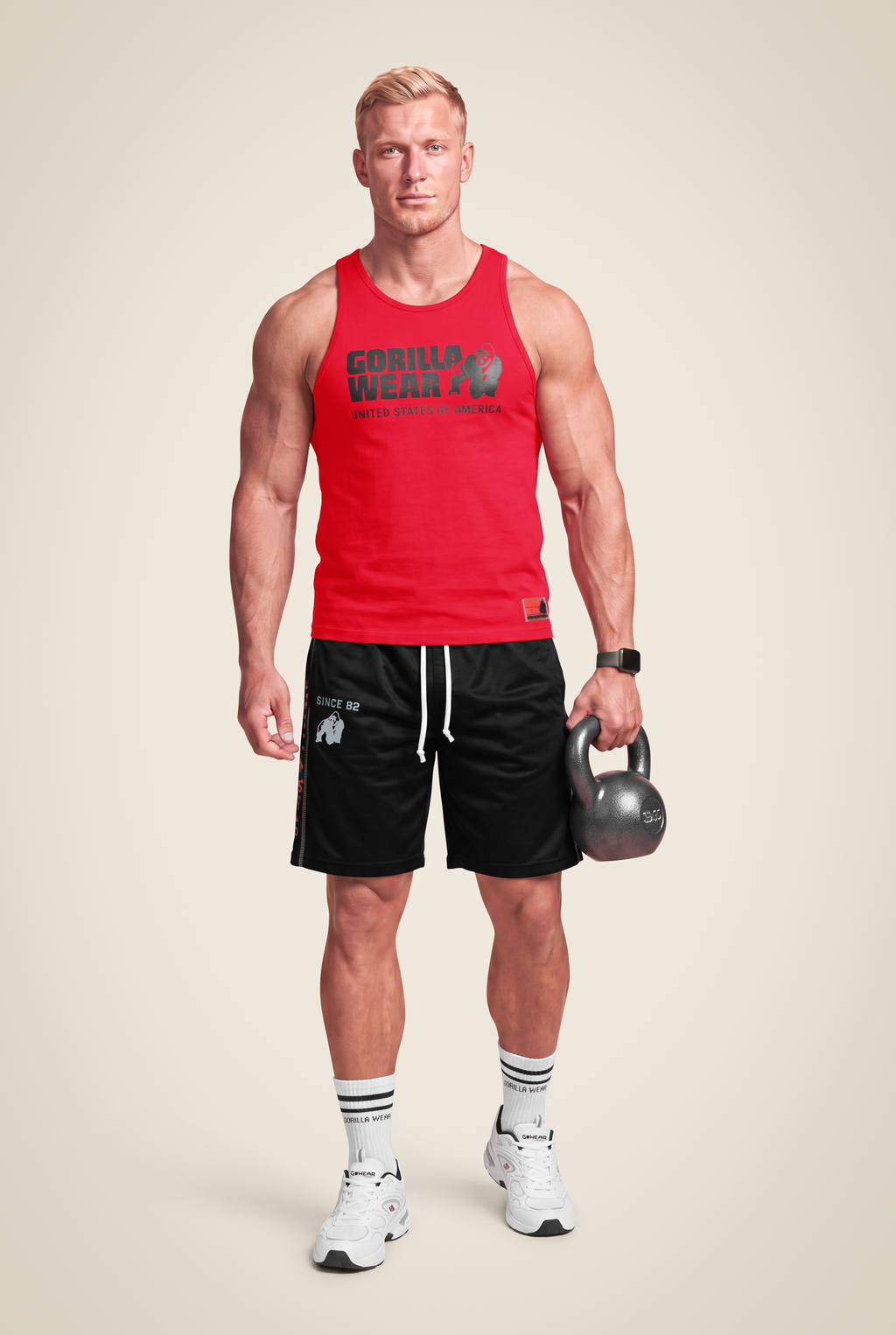 Functional Mesh Shorts - Black/Red