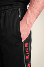 Functional Mesh Shorts - Black/Red