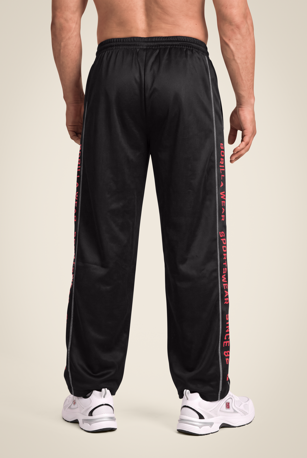 Functional Mesh Pants - Black/Red