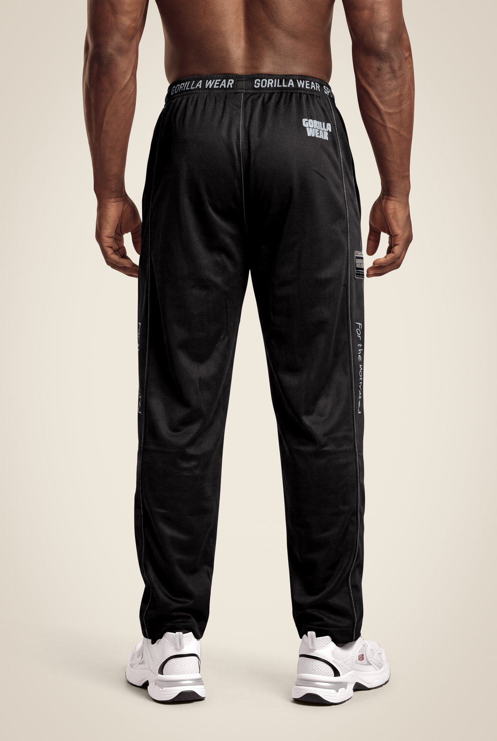 Logo Mesh Pants - Black