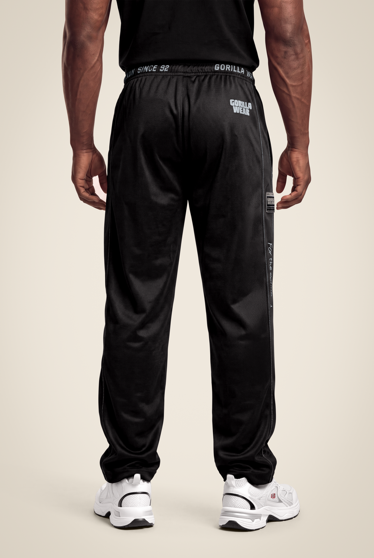 Logo Mesh Pants - Black