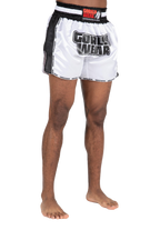 Piru Muay Thai Shorts - White/Black