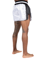 Piru Muay Thai Shorts - White/Black