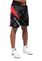 Hornell Boxing Shorts - Black/Red - Unisex