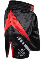 Hornell Boxing Shorts - Black/Red - Unisex