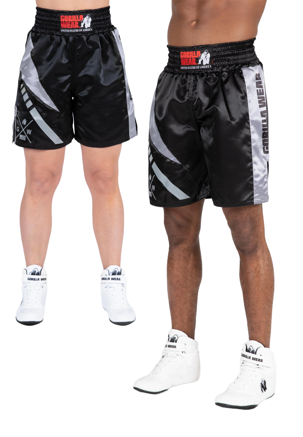 Hornell Boxing Shorts - Black/Red - Unisex
