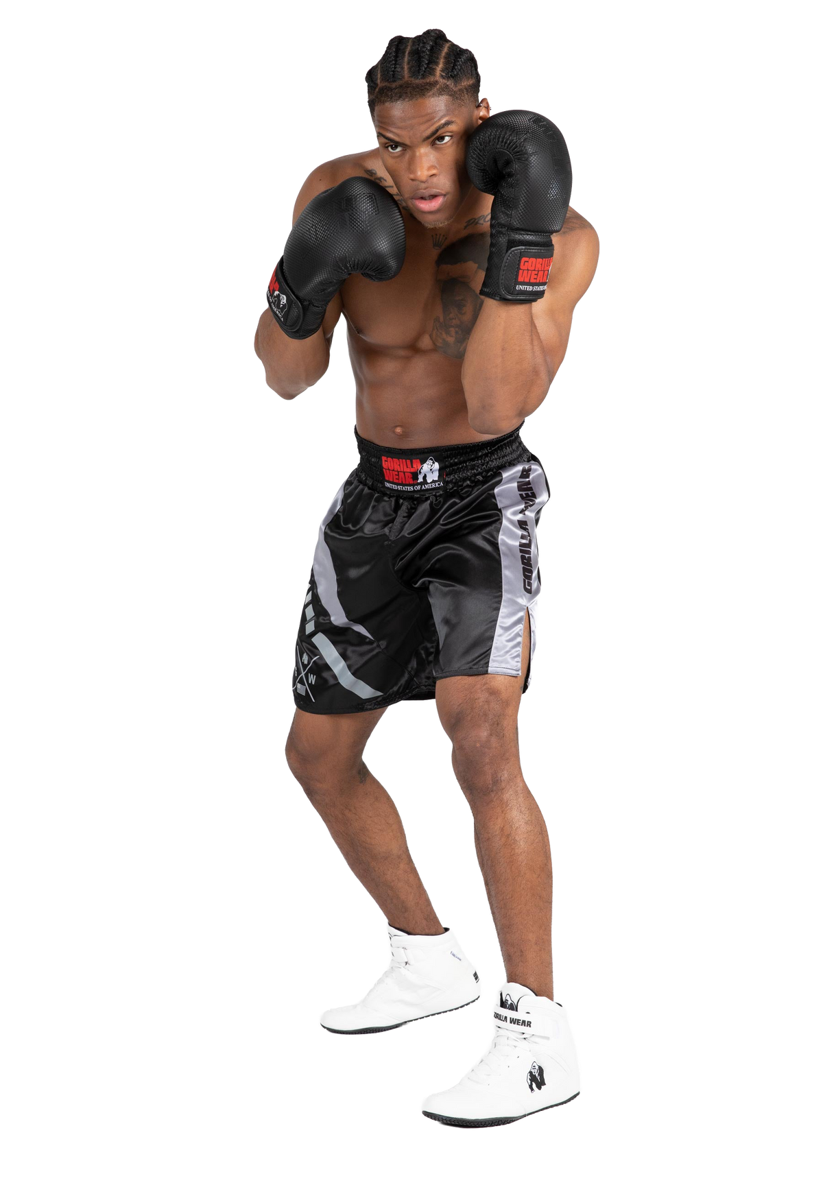 Hornell Boxing Shorts - Black/Red - Unisex