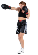 Hornell Boxing Shorts - Black/Red - Unisex