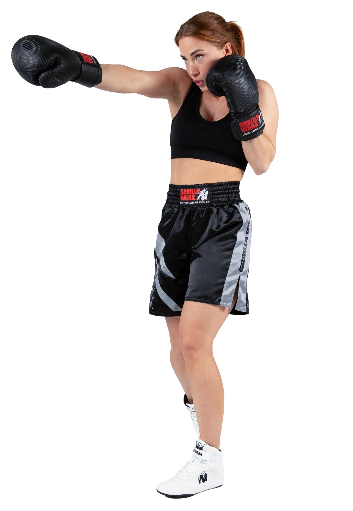 Hornell Boxing Shorts - Black/Red - Unisex