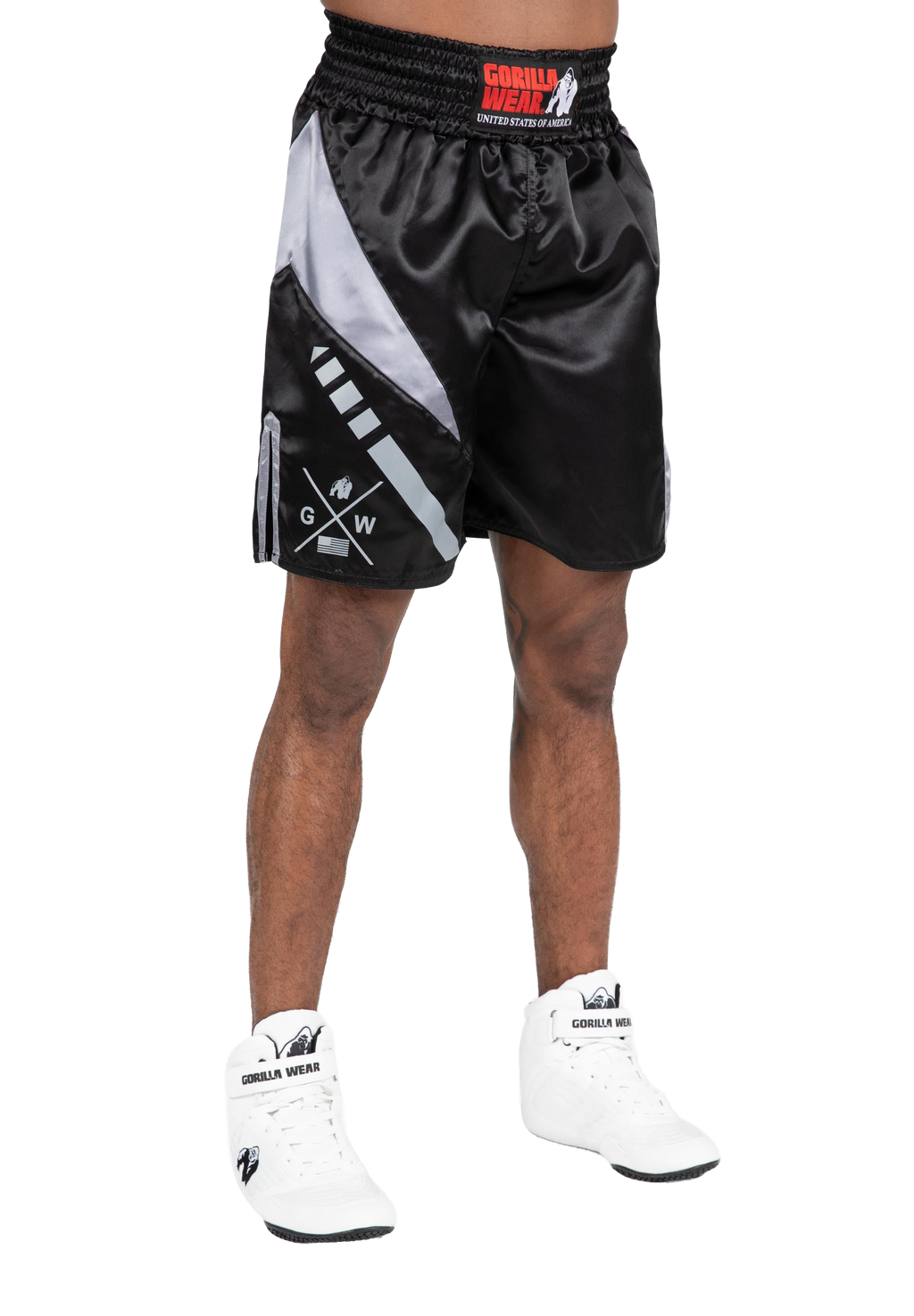 Hornell Boxing Shorts - Black/Red - Unisex