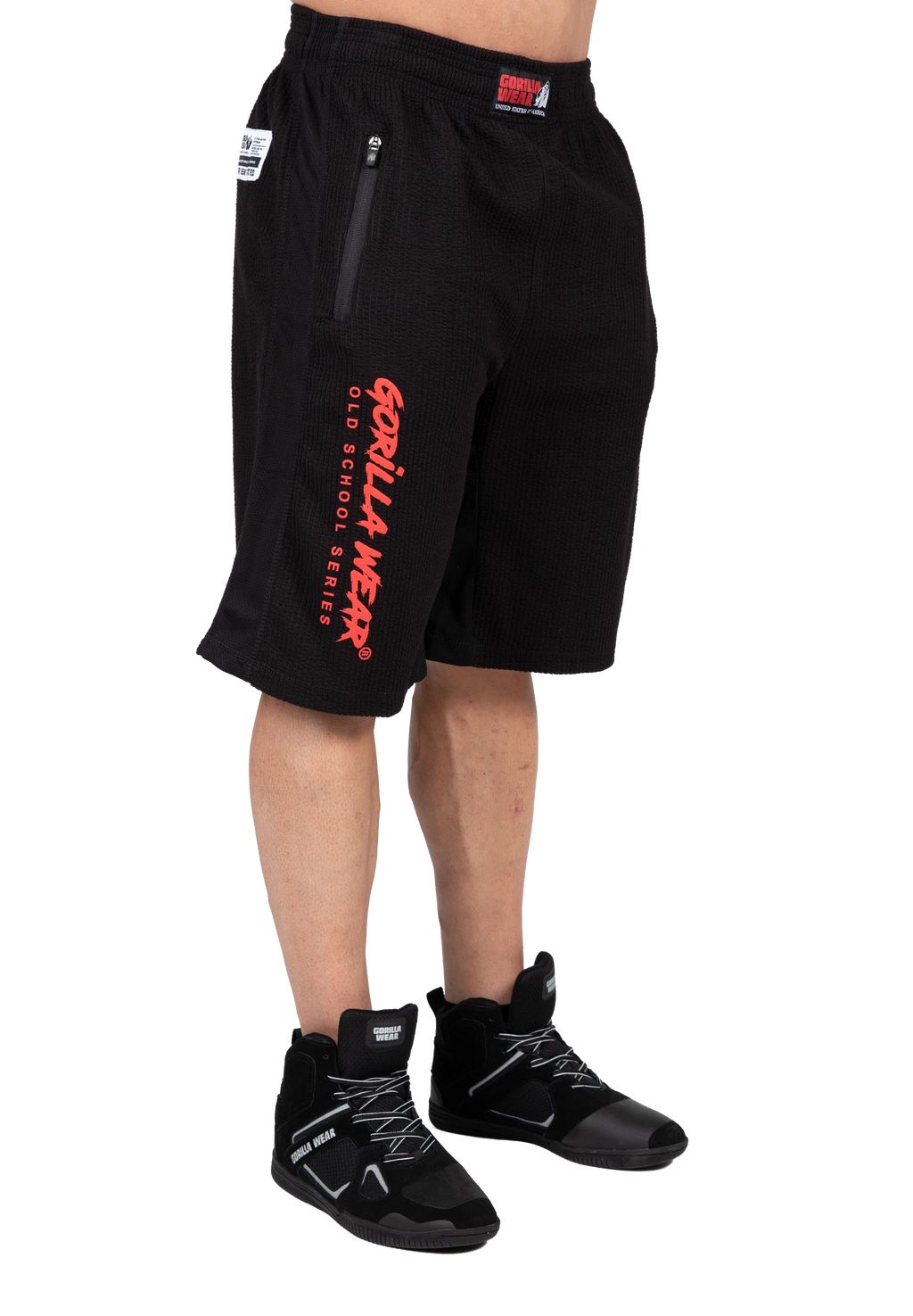 Augustine Old School Shorts - Black/Red