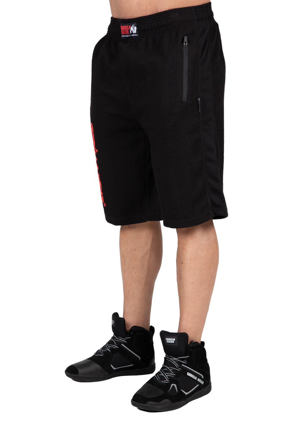 Augustine Old School Shorts - Black/Red