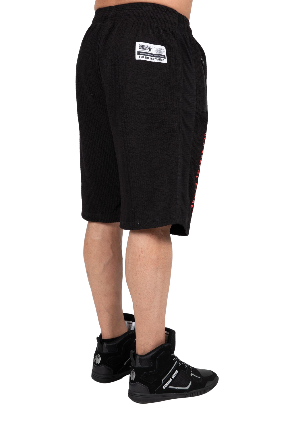 Augustine Old School Shorts - Black/Red