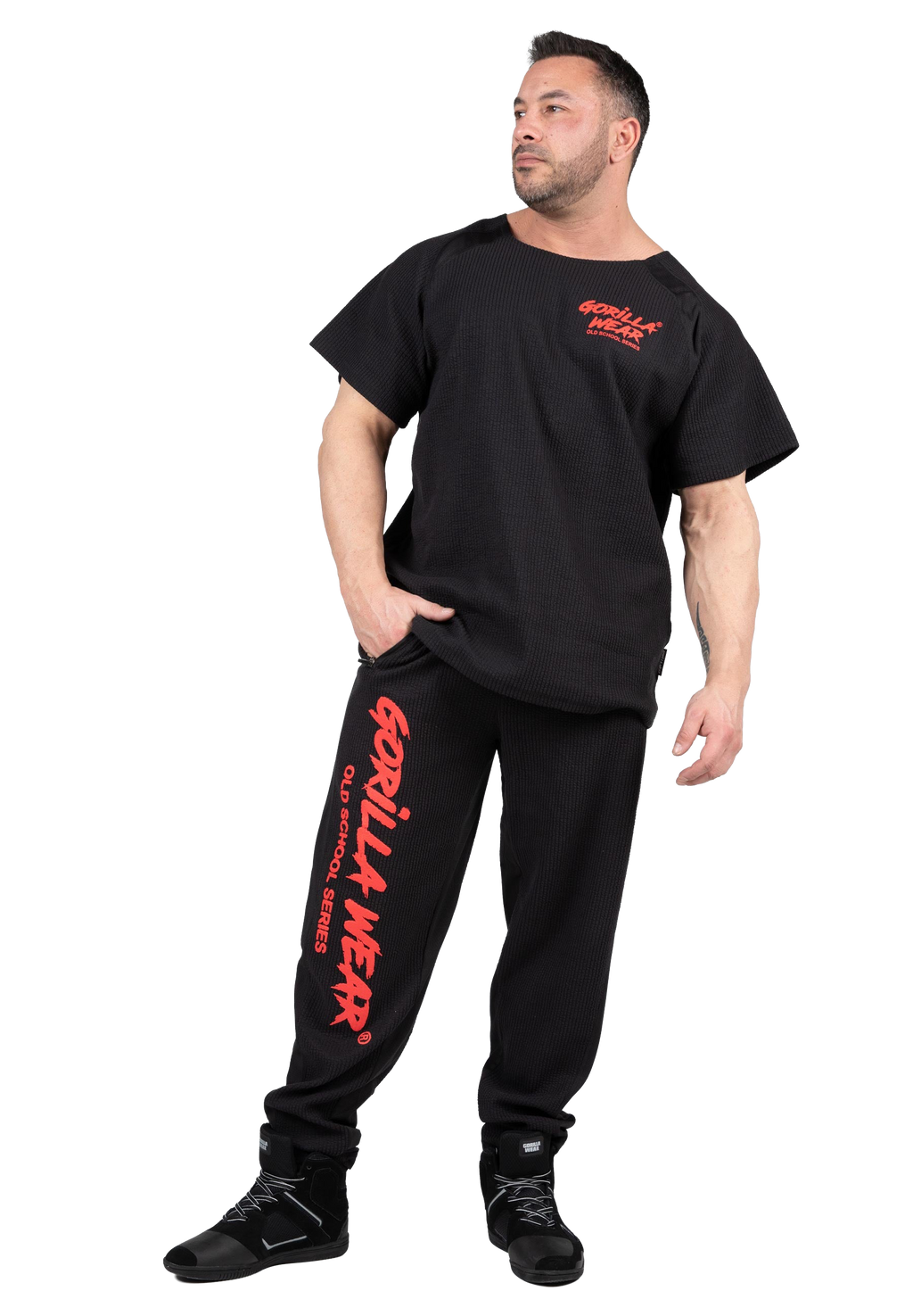 Augustine Old School Pants - Black/Red