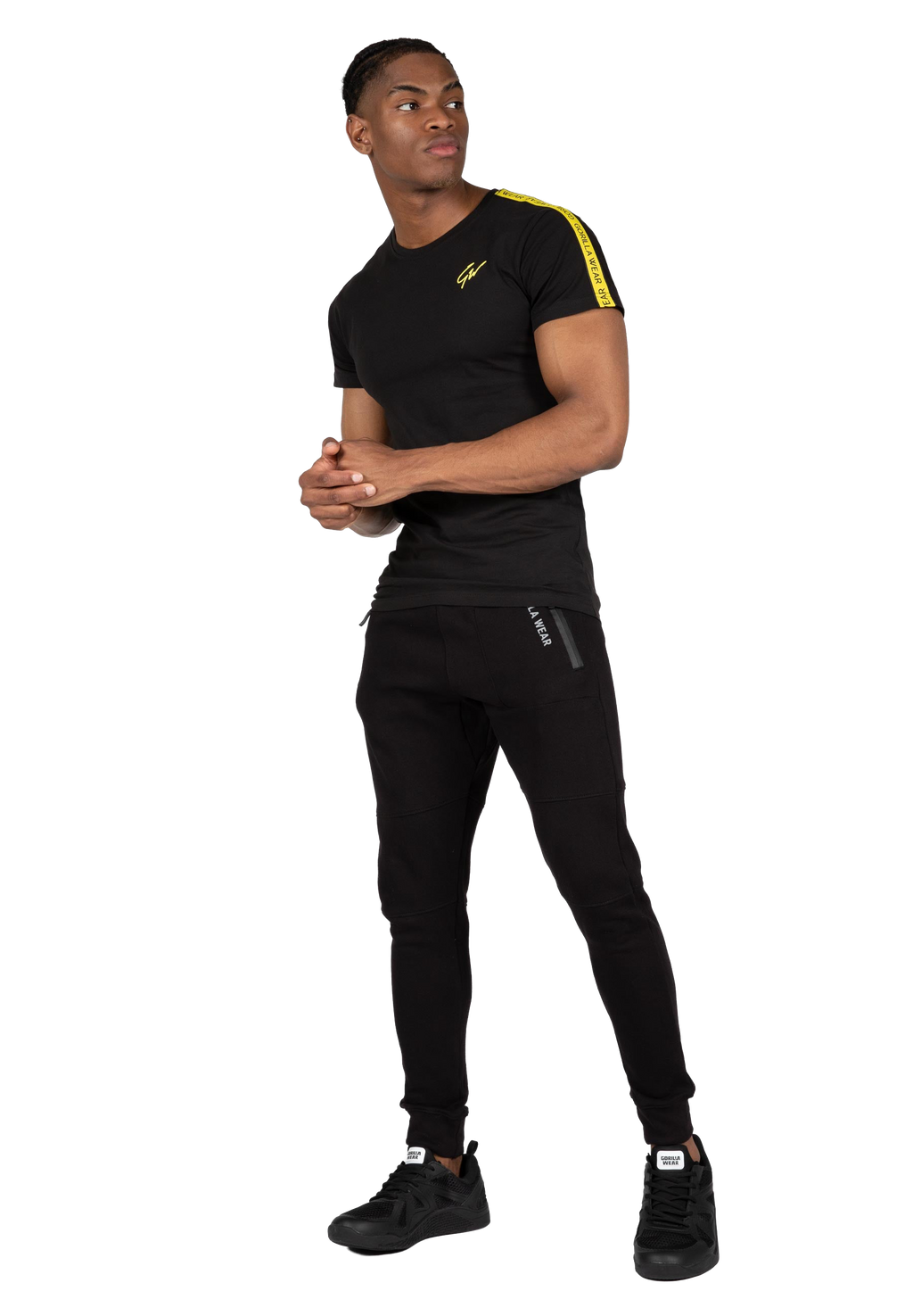 Chester T-shirt - Black/Yellow